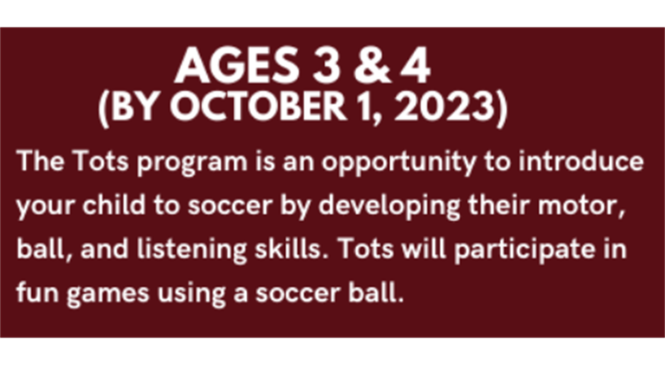 Soccer Tots Spring Registration is Open!