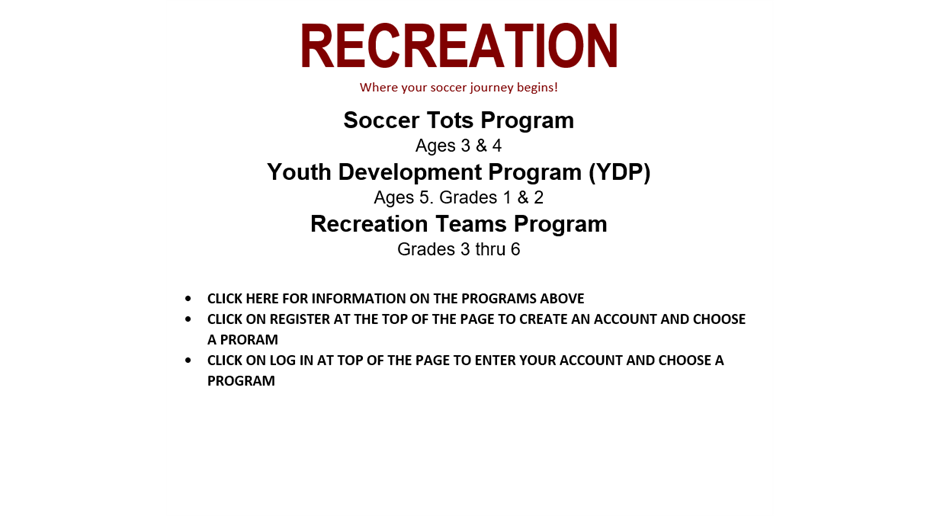 Join Us!    2024 Spring Registration is Open!
